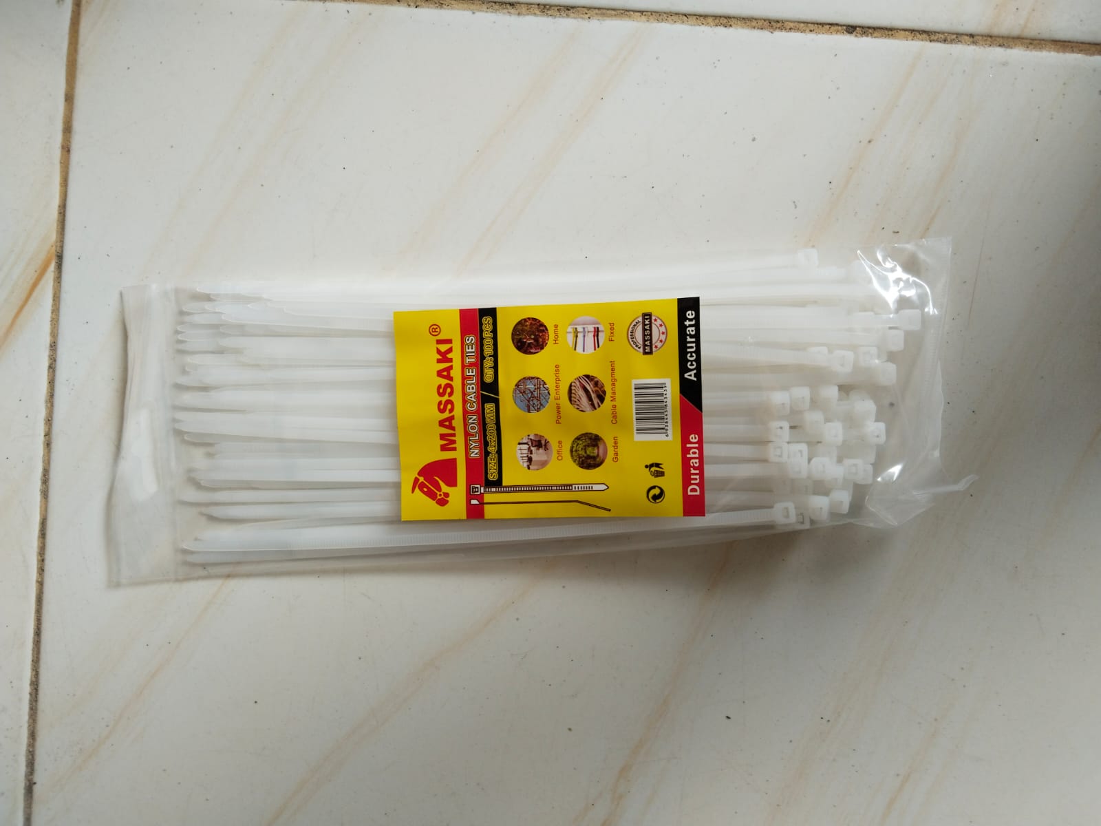 CABLE TIE 4X200 TRANSPARAN MASSAKI